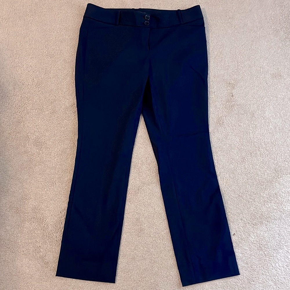 NWOT The Limited navy blue straight leg pants sz 12